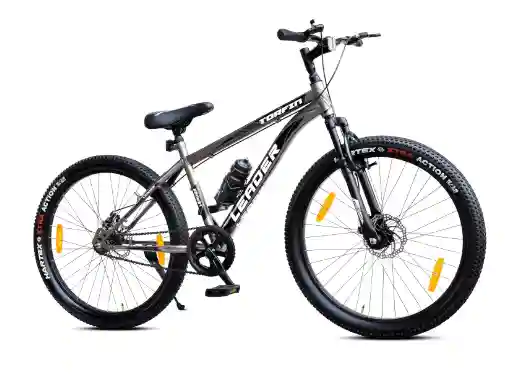 Leader TORFIN MTB 26T Mountain Bicycle/Bike Without Gear Single Speed with Front Suspension and Dual Disc Brake for Men - Ideal fo